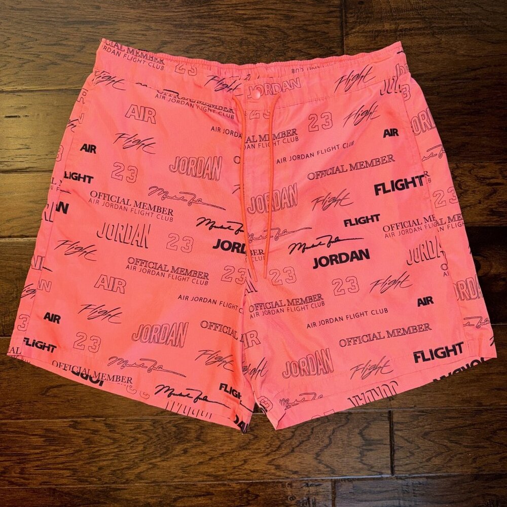 Nike Air Jordan MVP Woven Shorts Flight AOP Magic Ember DX9726-814 Sz XXL